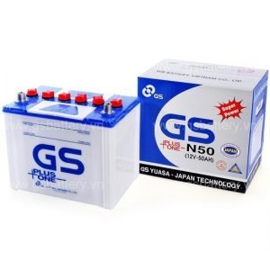 ẮC QUY (KHỞI ĐỘNG) GS 12V-50Ah, N50 (48D26R)