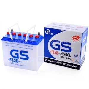 ẮC QUY (KHỞI ĐỘNG) GS 12V-45Ah, NS60L (46B24L)