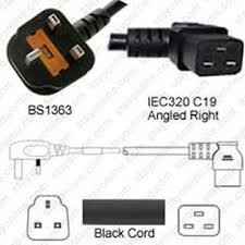 DÂY NGUỒN UK / US / Schuko CEE7/7 - IEC320 C19, 90 độ, 16A-250V