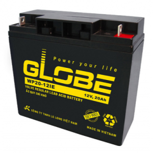 ẮC QUY KÍN KHÍ (VRLA AGM) GLOBE 12V-20Ah, (WP20-12IE; WP20-12NE)