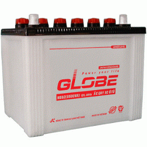 ẮC QUY (KHỞI ĐỘNG) GLOBE 12V-60Ah, N50Z (55D26R)
