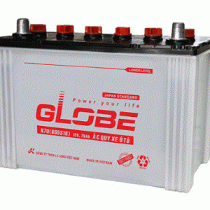 ẮC QUY (KHỞI ĐỘNG) GLOBE 12V-75Ah, N70 (65D31R)